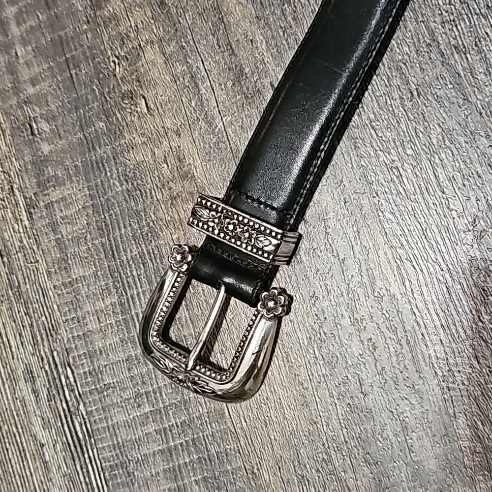Brighton Black Leather Belt - Picture 4 of 11